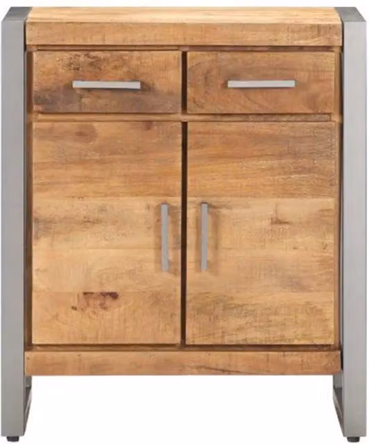 Credenza 60x35x72 cm in Legno di Mango Grezzo 323487