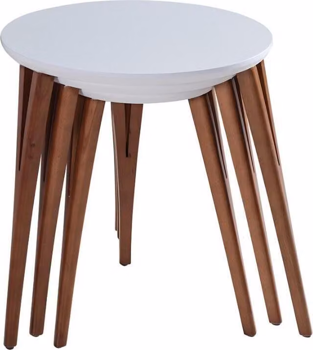 Beistelltische Blumenständer Holztische Set Tisch Couchtisch Beistelltisch 3tlg.