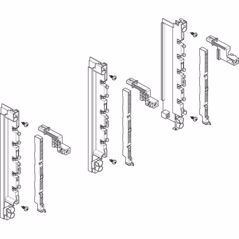 Modulo barra collettrice ABN profonda 2FB/2RE 40 mm per CU (2x)12x5 mm, a 5 poli, EBM 70 mm MTS22505
