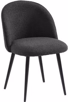 Sedia Paloma Grigio Scuro 4 Pezzi