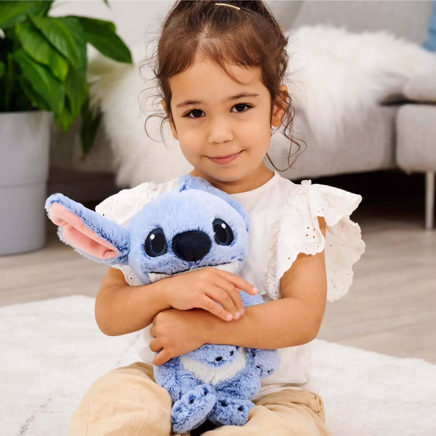 Peluche Stitch Disney Live Action Simba di colore blu, Altezza: 25 cm – 2