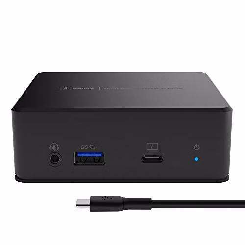 Belkin Connect Docking Station USBC Doppio Monitor Universale, 8 Porte, 85W
