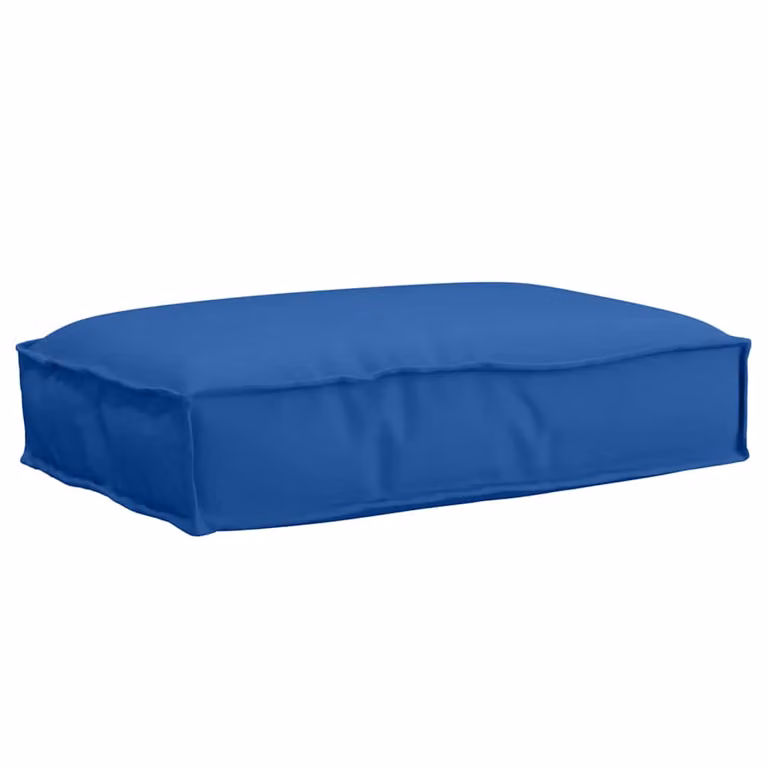 Cuscino rettangolare da esterno vidaXL in tessuto Oxford blu, idrorepellente, L 60 x P 40 x H 8 cm