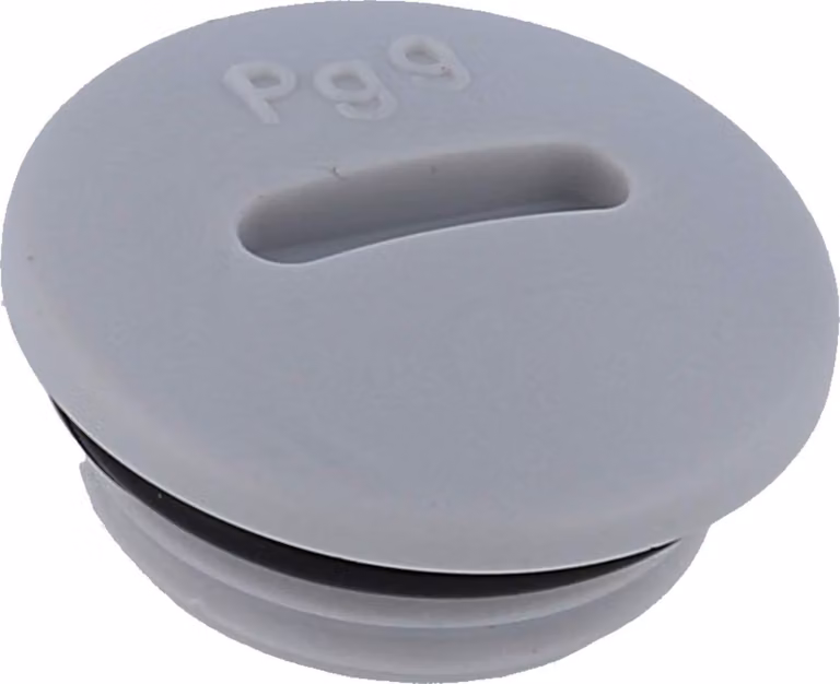 Tappo cieco PG9x1,41 KBR-09 rotondo incl. O-ring poliammide (PA) lunghezza filettatura 6,0 mm - 1 pezzo