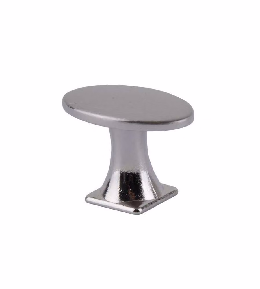Pomolo Ovale Zama Nickel Satinato Mm 18X30