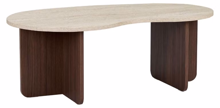 Calicosy - Tavolino basso con piano organico L110 cm - MOSS