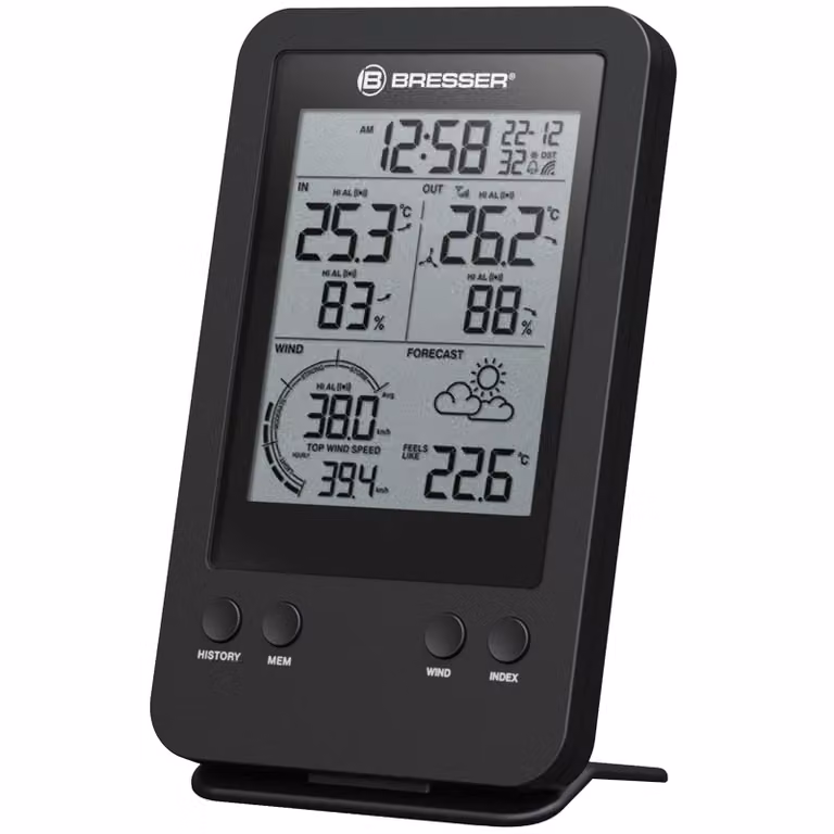 Bresser - 10275 - Stazione base aggiuntiva/di ricambio per l'anemometro professionale 7002531