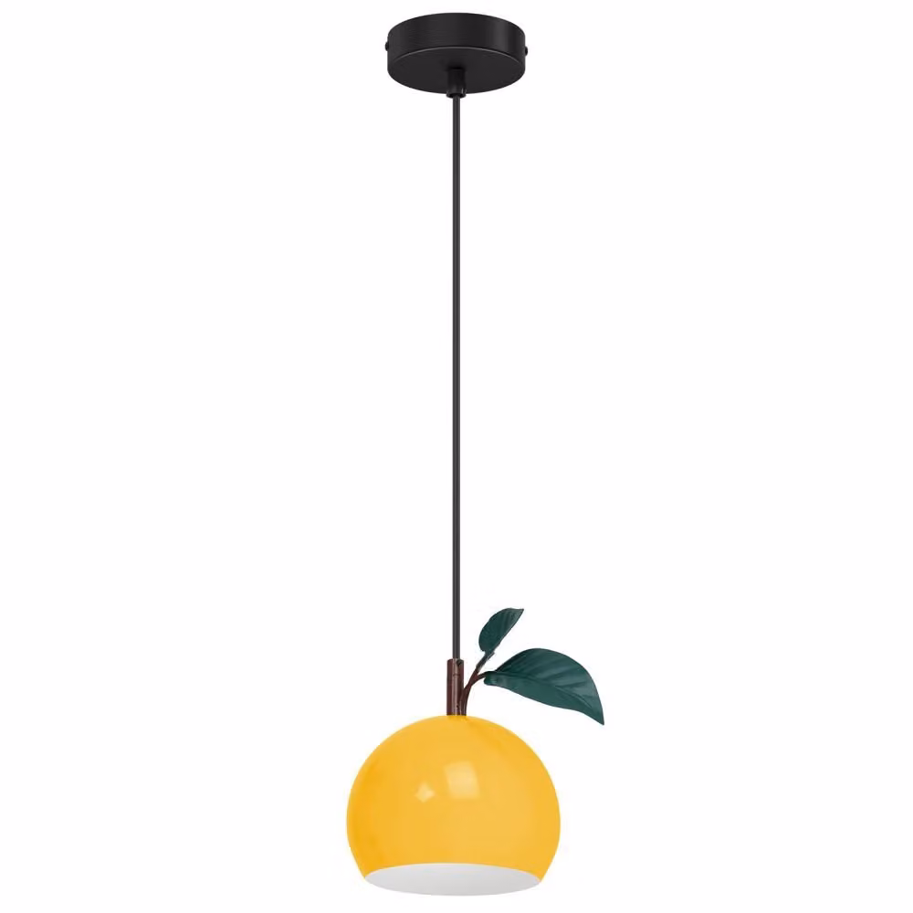 Lampada a sospensione a foglia gialla 1xE27 15W Luminex