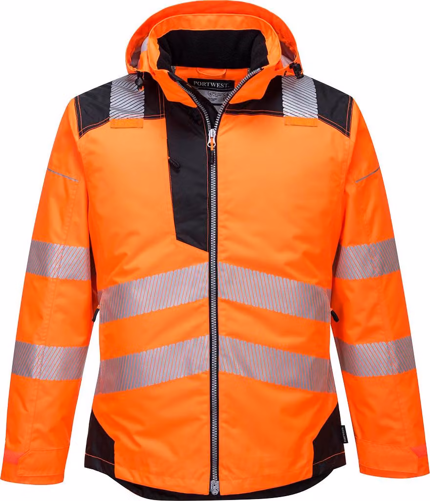 Parka Hv Pw3 - Taglia 6XL - Arancione/Nero - Portwest