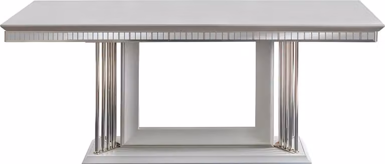 Exklusive Designer Esstisch Modern Möbel in Esszimmer Weiße Tisch