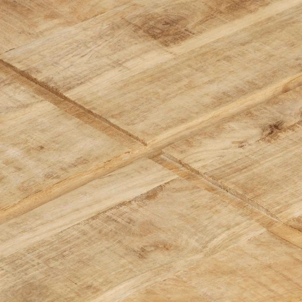 Tavolino 80x80x28 cm in legno massiccio di mango