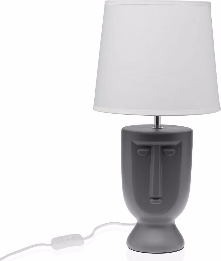 Lampada da tavolo in Vetroceramica grigia 60 w 22 x 42,8 cm