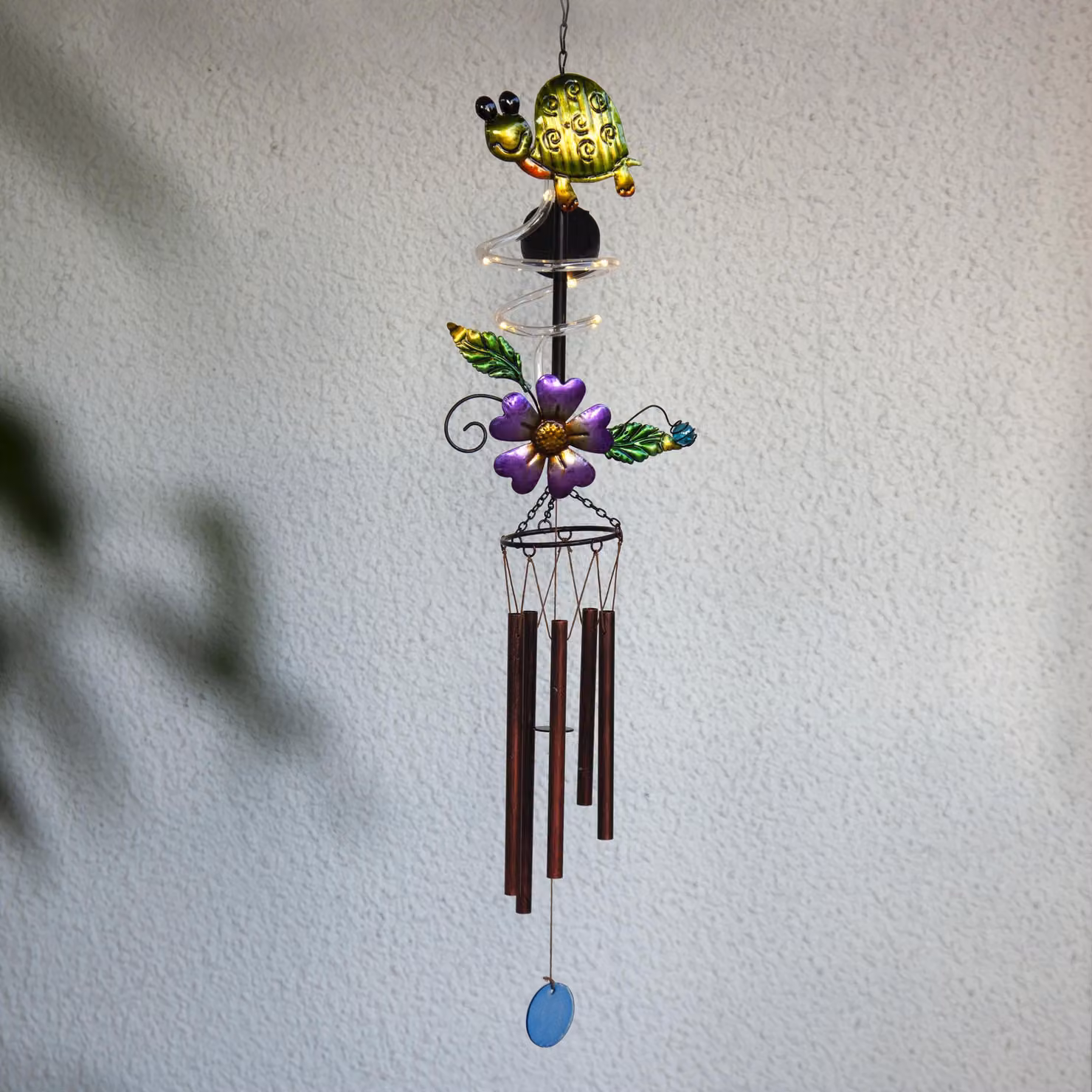 Campana solare a LED 'Turtle', colorata, circa 104x17 cm