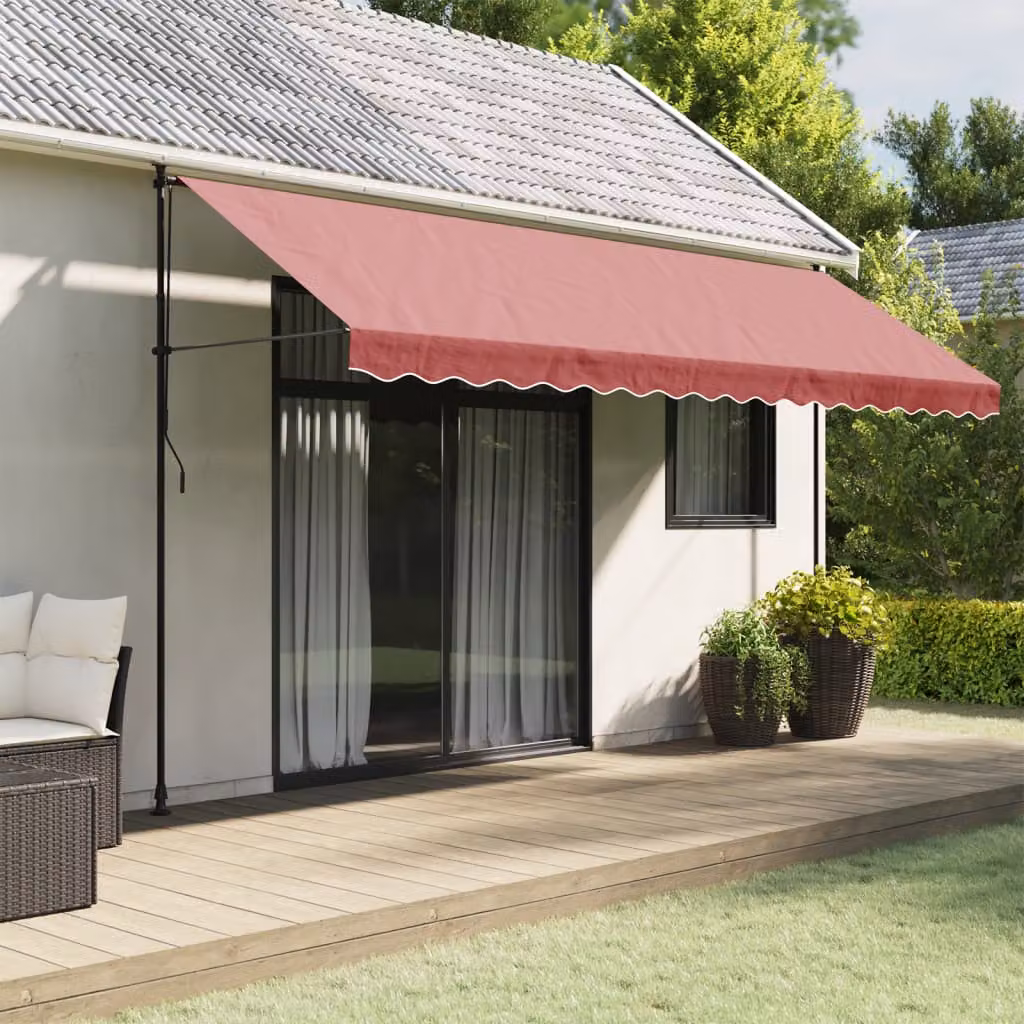 Tessuto di ricambio per tenda da sole vidaXL in poliestere, colore rosso, L: 430 cm