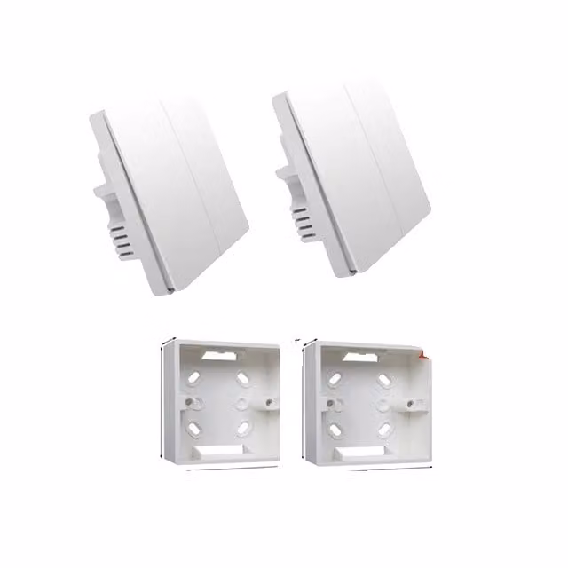 Interruttore a parete intelligente, senza conduttore di neutro, tecnologia radio ZigBee, senza neutro 2x2