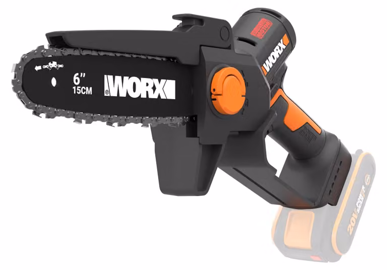 Troncatrice a batteria WORX WG327E.9 da 20 V, lama da 15 cm, fornita senza batteria e caricabatterie
