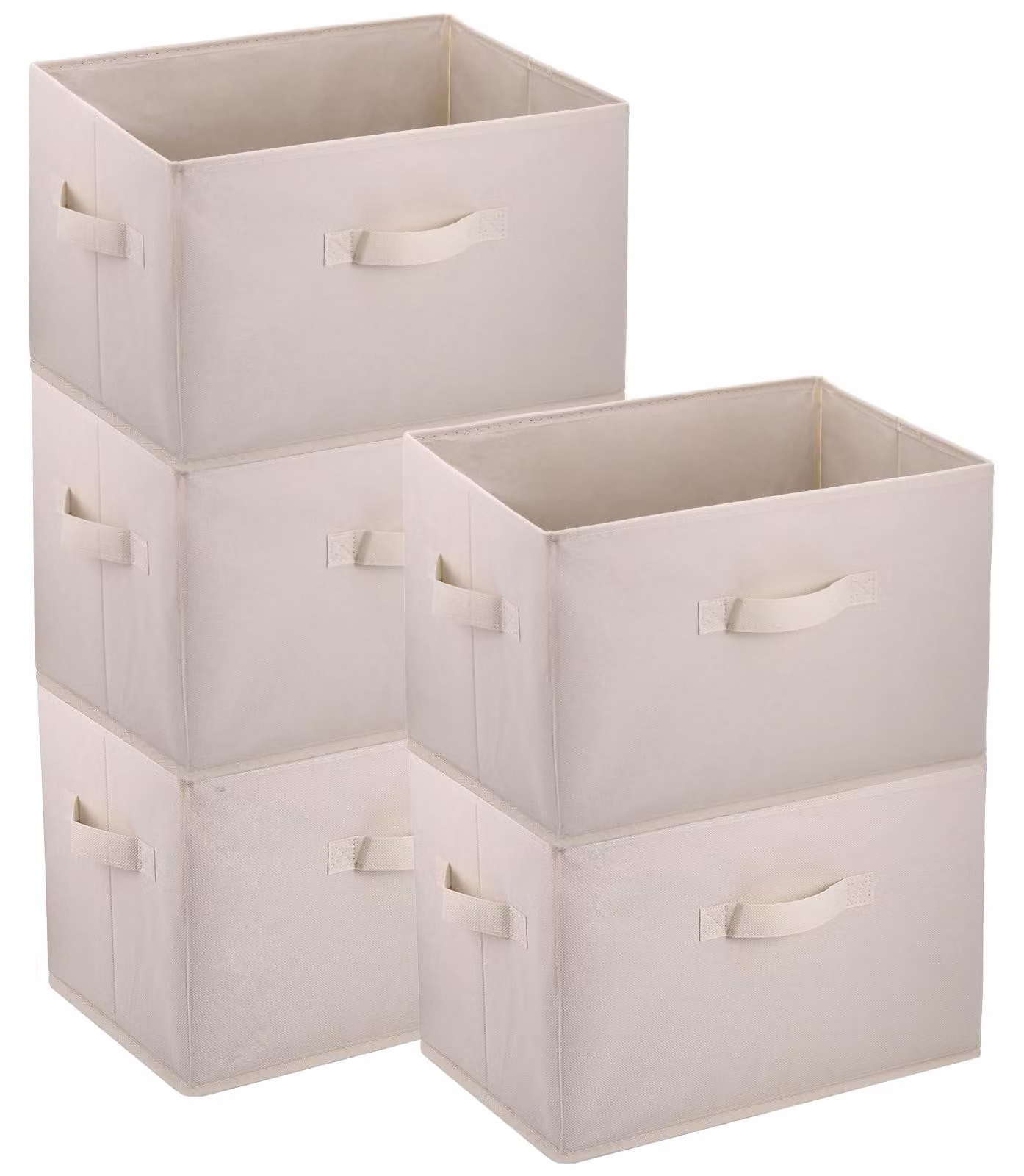 Scatole contenitore - Set di 4 - Pieghevoli - Tessuto - Leggere - Capacità: 12345 kg - Scatole contenitore