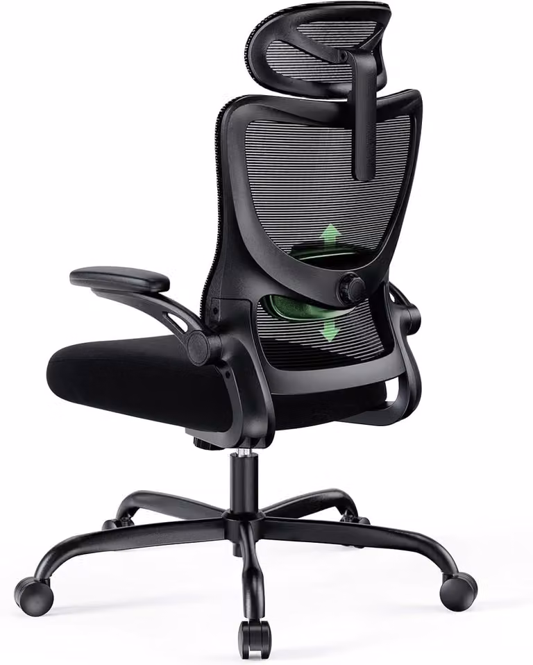 Sedia da ufficio ergonomica con supporto lombare regolabile