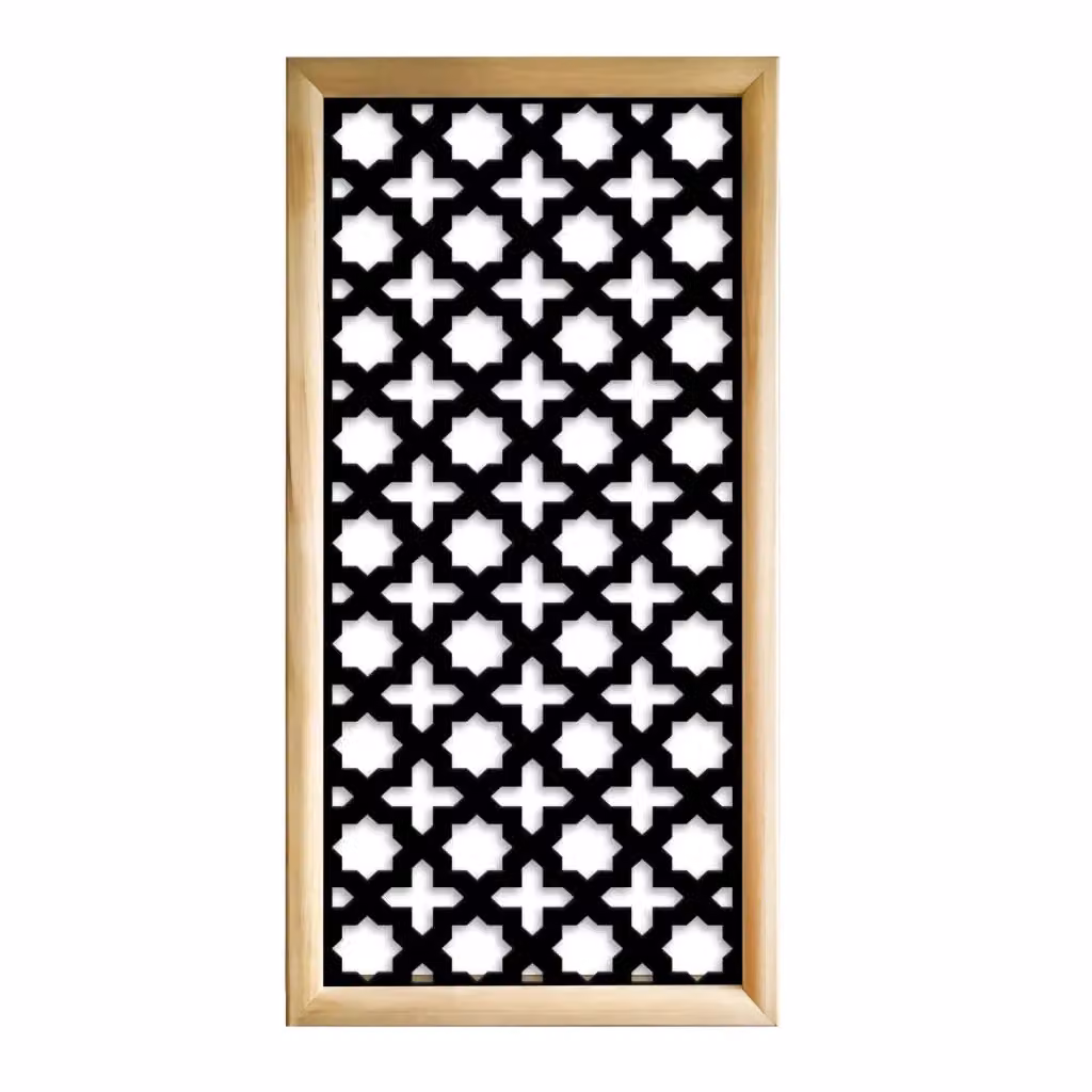 Moduli Decorativi CROSS Signorbit in Legno e PVC, Colore Nero, L 73 cm x H 148 cm – 2