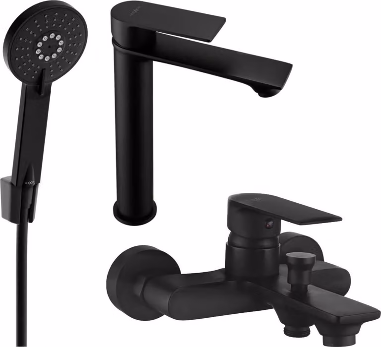 Mexen Royo R40 set da bagno, nero - 72213R40-70