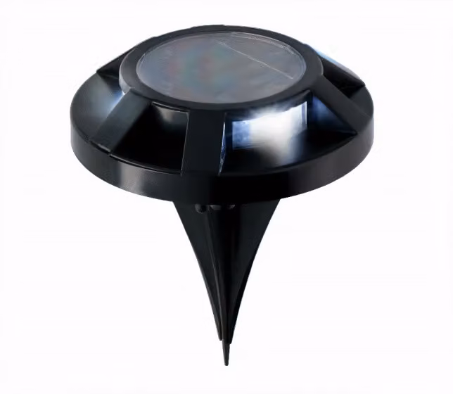 GRUNDIG Lampada solare da pavimento a LED 120 mm, nera