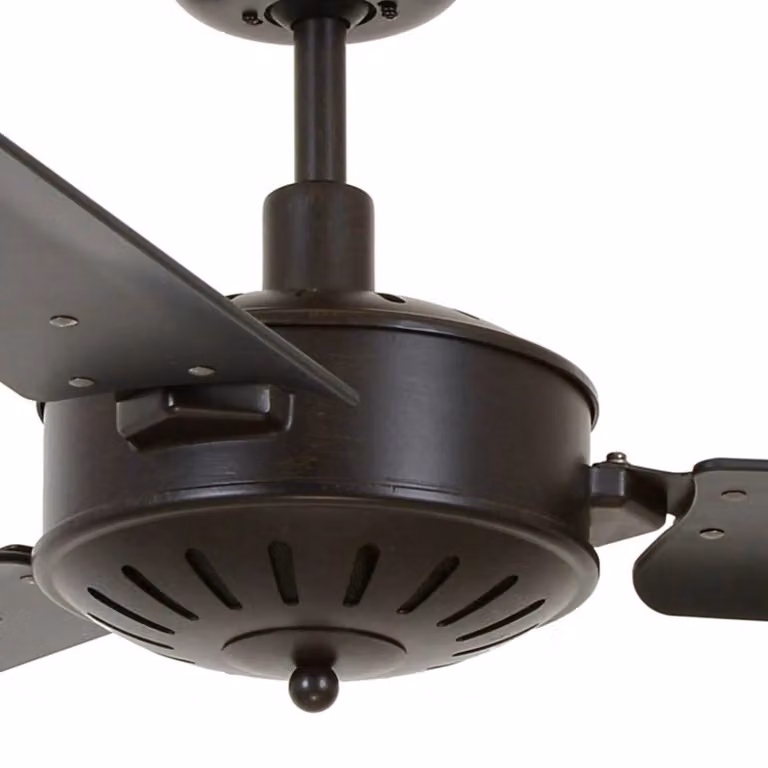 Beacon Lighting Ventilatore da soffitto Airfusion Carolina, nero, silenzioso Carolina, Nero, Soggiorno / Sala da pranzo, Plastica, Moderno