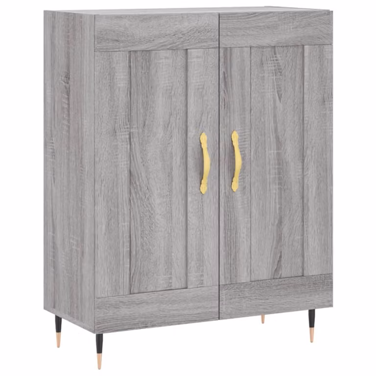 Credenza Grigio Sonoma 69,5x34x90 cm in Legno Multistrato