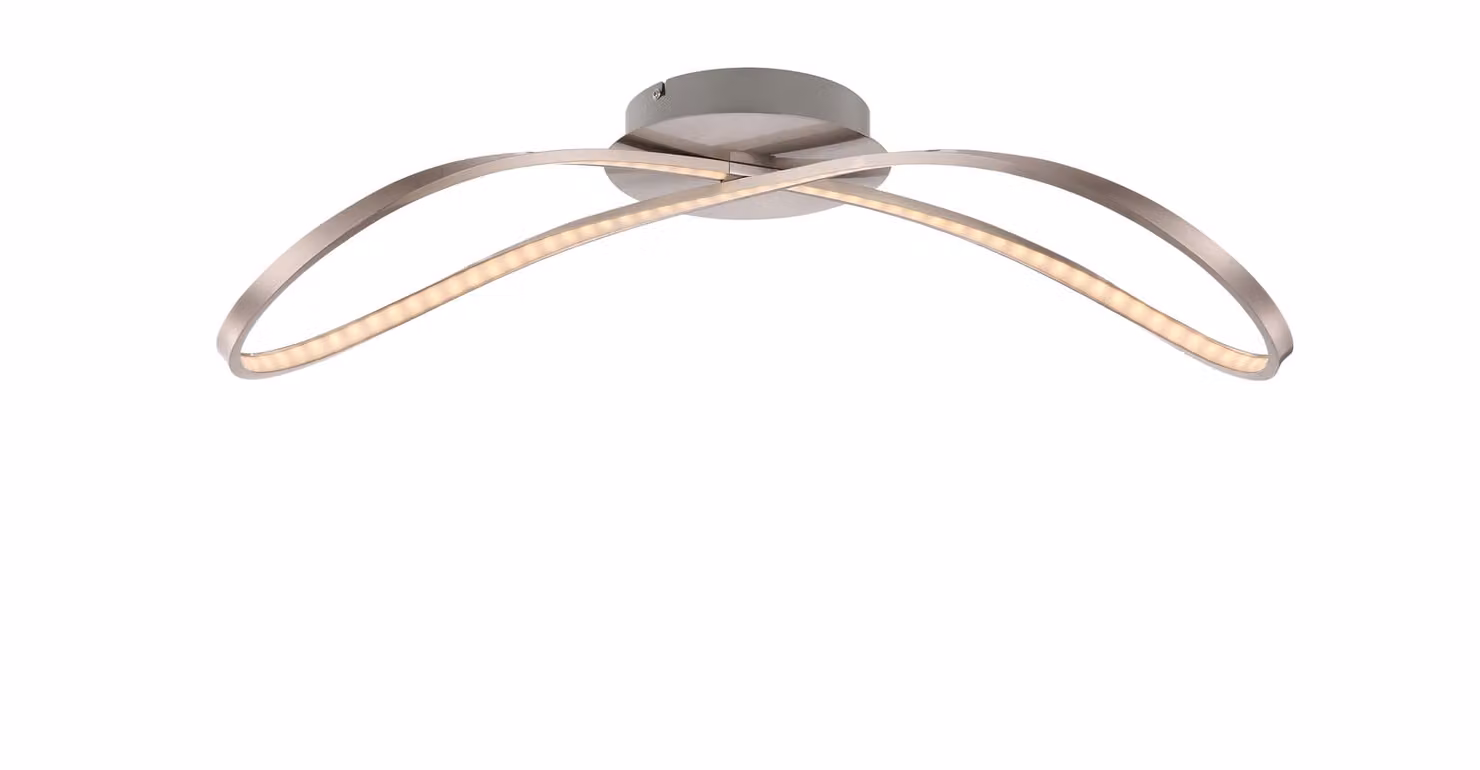 Lampada a sospensione Globo, finitura nichel opaco, modello 67810D1