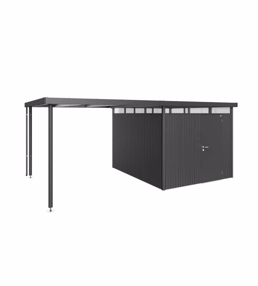 Tetto laterale casetta HighLine Misura H5 grigio scuro metallizzato