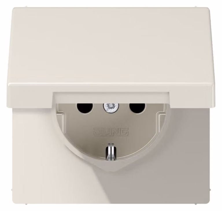Presa Jung SCHUKO 16A 250V con copertura a cerniera LS 1520 KL