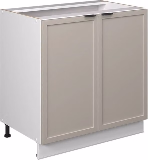 Mobiletto base cucina Vicco Fame-Line Grigio Beige e Bianco L: 80 cm