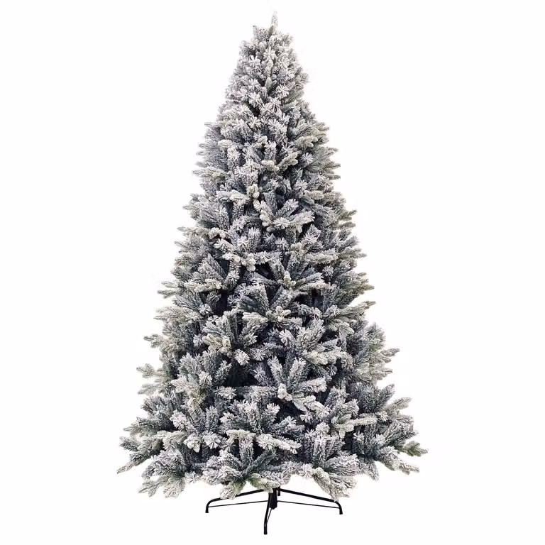 Albero di Natale Innevato Bajkal VESTIAMO CASA, colore verde, H 270 cm, Diametro alla base: 155 cm