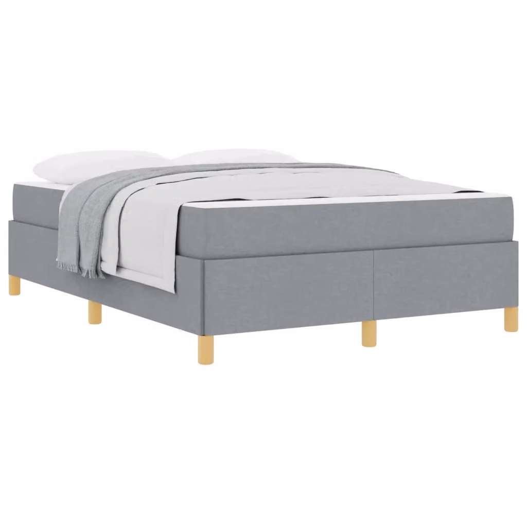 Struttura letto imbottita vidaXL in tessuto grigio con molle L/P/H: 203 x 160 x 55 cm – 2