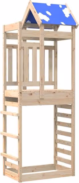 Torre da Gioco Marrone 85 x 52,5 x 239 cm Pino massello 3417196