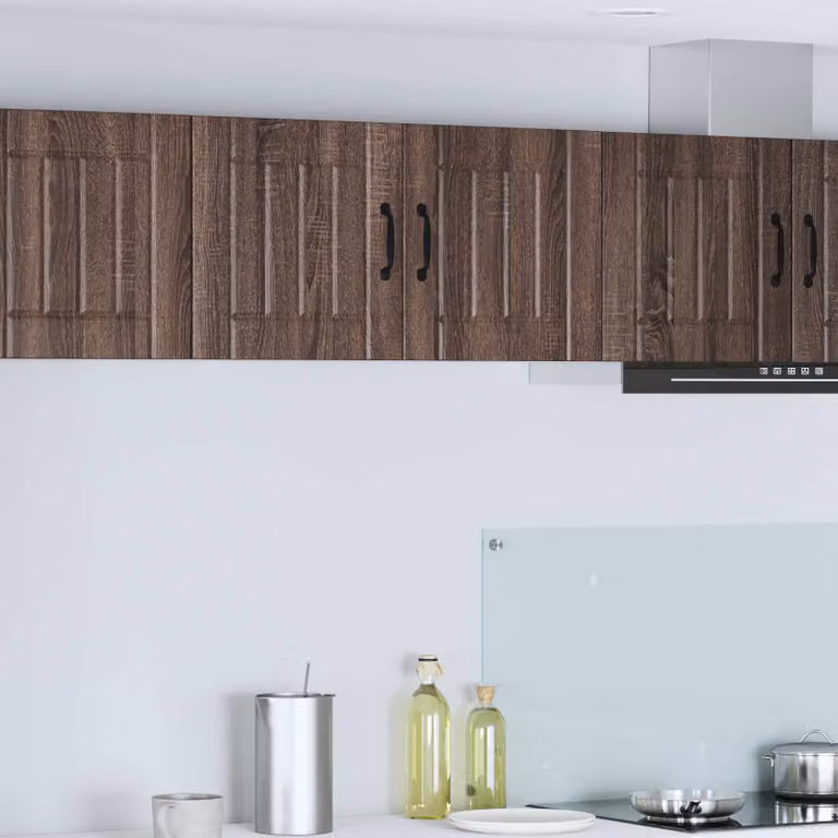 Armadietto a muro da cucina vidaXL LUCCA in legno Rovere Marrone L: 80 cm, P: 31 cm, H: 40 cm