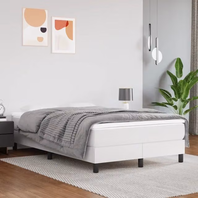 Materasso Ibrido vidaXL in Similpelle Bianco L: 120 cm, P: 200 cm, H: 20 cm