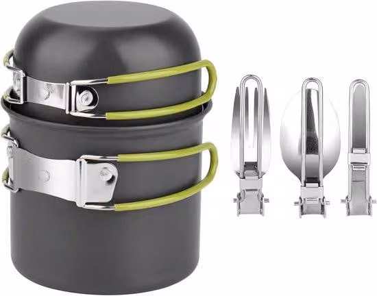 Set da campeggio in Vetroceramica - ideale per il campeggio - 7 pezzi