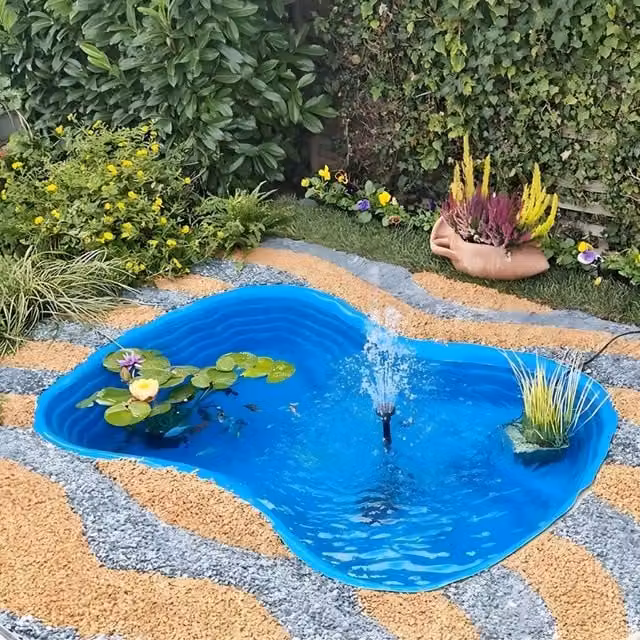 Laghetto da giardino bolsena azzurro litri 600 da 178x125xh45