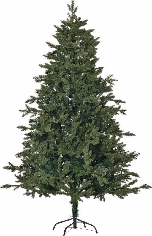 Fortuna Lai, albero di Natale artificiale, altezza 1,8 m, abete, pino, PVC, PE, metallo, verde, diametro 120 cm x altezza 180 cm