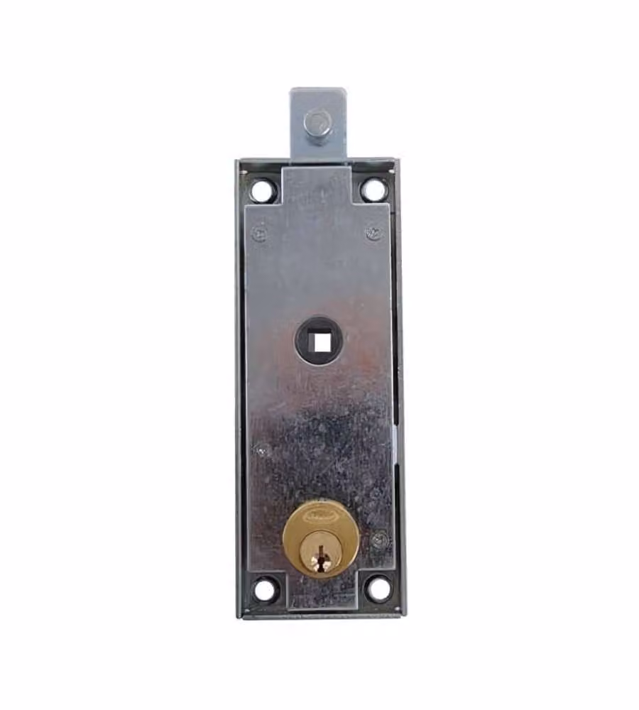 Potent Serratura Zincata per Porte Basculanti - Senza Maniglia