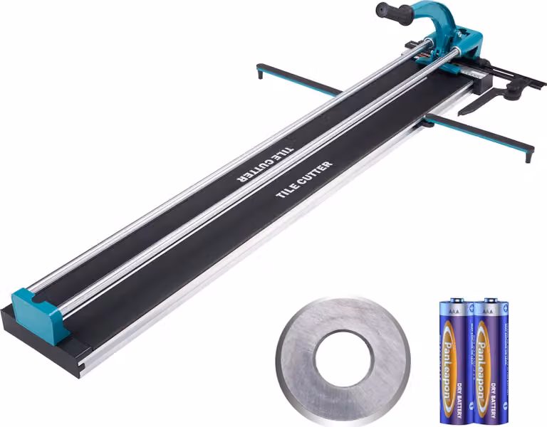 Taglierina professionale per piastrelle a doppia guida Lunghezza di taglio di 1200 mm Spessore di taglio 4-15 mm Larghezza minima di taglio 25 mm Taglierina per piastrelle inclusa