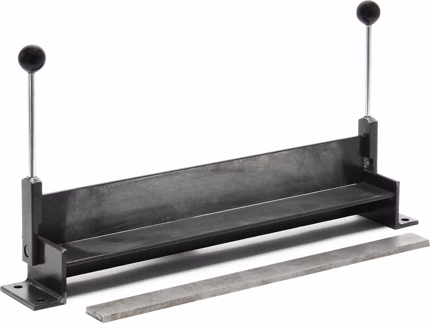 Curvatrice per piastre Wiltec lunghezza piastra 760 mm (30"), angolo di curvatura max. 90°, banco di curvatura per la piegatura di piastre in ghisa in nero