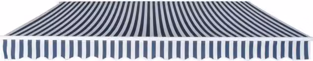Tenda da Sole | Tenda parasole Pieghevole Manuale 400 cm Blu/Bianca