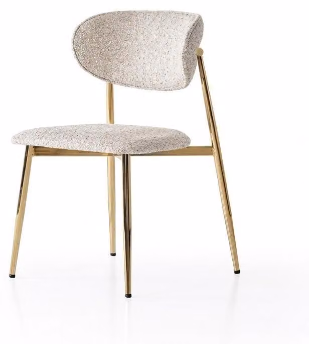 Sedia Comoda Morbida Moderna Con elementi dorati Elegante Confortevole
