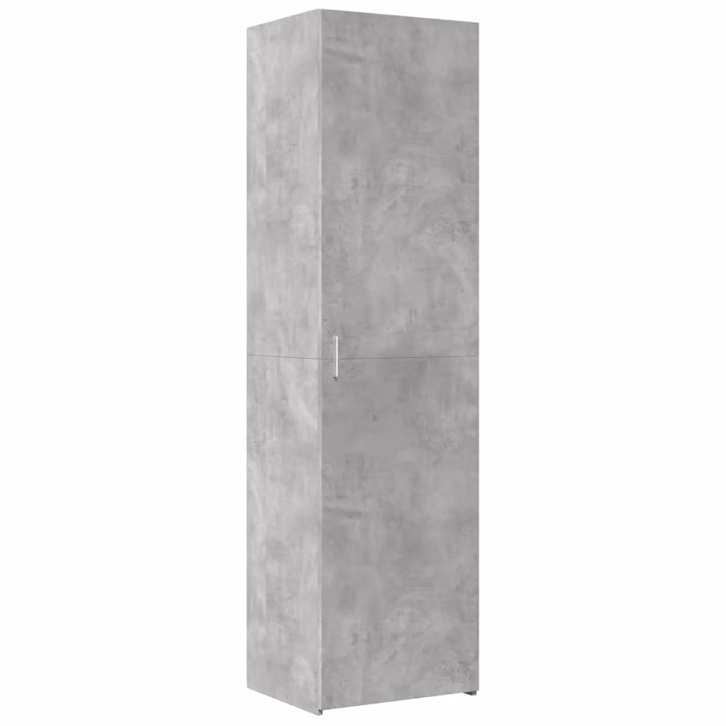 Credenza Grigio Cemento 50x42,5x185 cm in Legno Ingegnerizzato