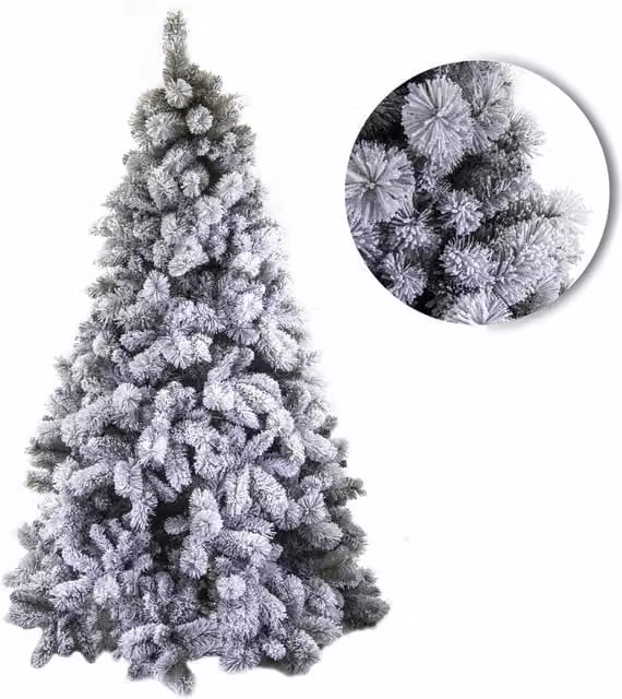Albero di Natale Artificiale innevato Gennargentu Verde Varie Misure