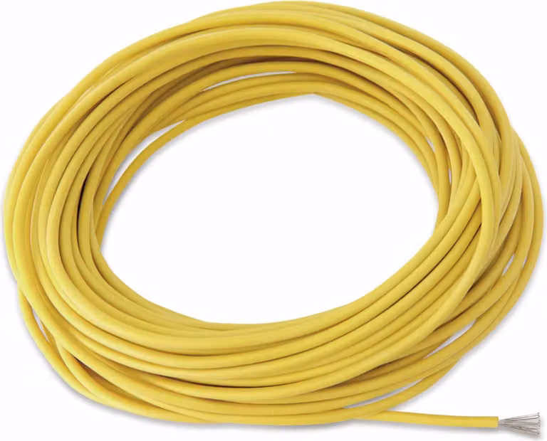 RAUTRONIC Cavo a trefoli in silicone, 0,5 mm², giallo, 10 m