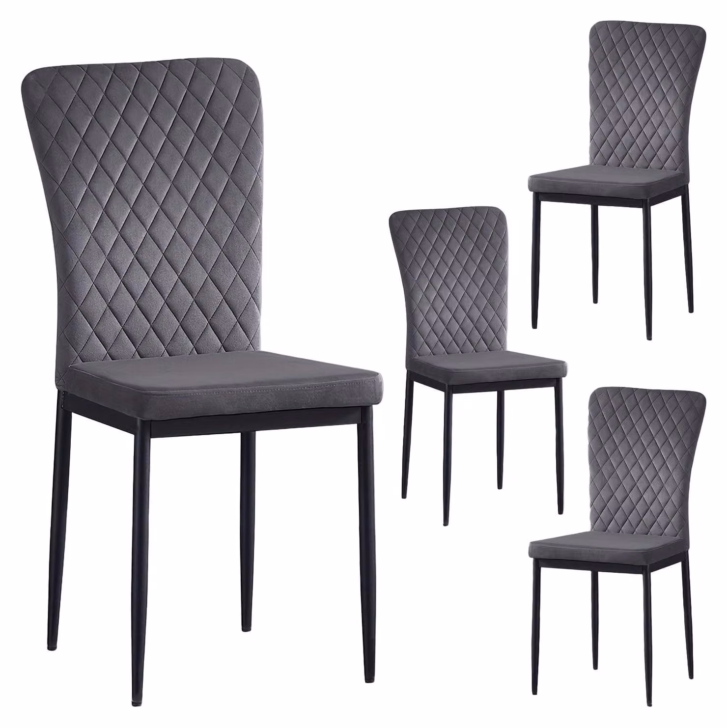 Sedie da pranzo - Sedie - Sedie a conchiglia - Sedie per tavoli da pranzo - Sedie in metallo - Set da 4 o 6
