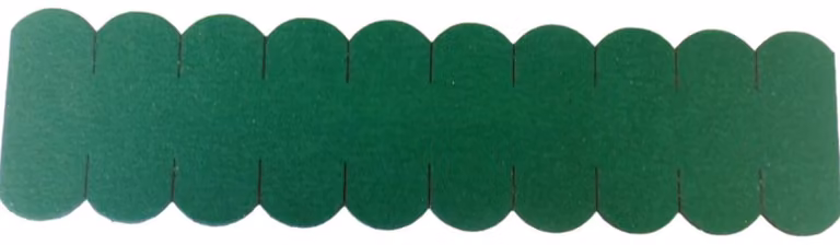 3 confezioni di tegole a coda di martora (50 mm), colore verde