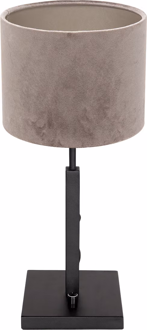 Lampada da tavolo - nero - Stang - metallo tessile - Ø 20cm - E27 - 8163ZW - Steinhauer